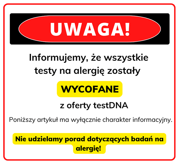 Testy na alergie zostały wycofane