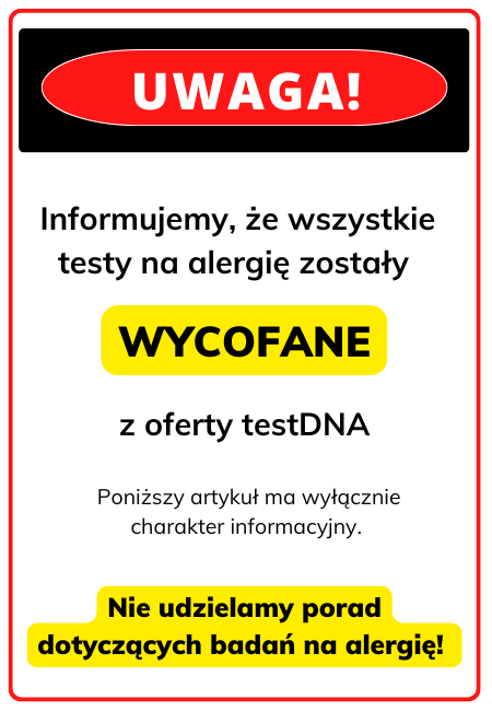 Testy na alergie zostały wycofane