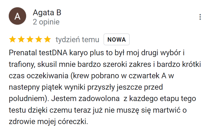 prenatal testdna opinie