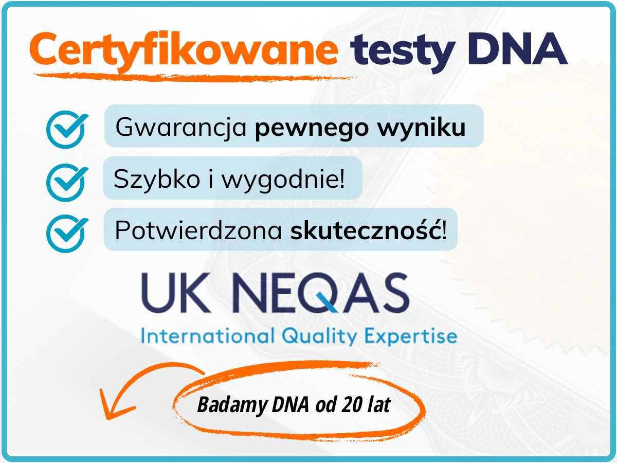 Certyfikowane testy DNA